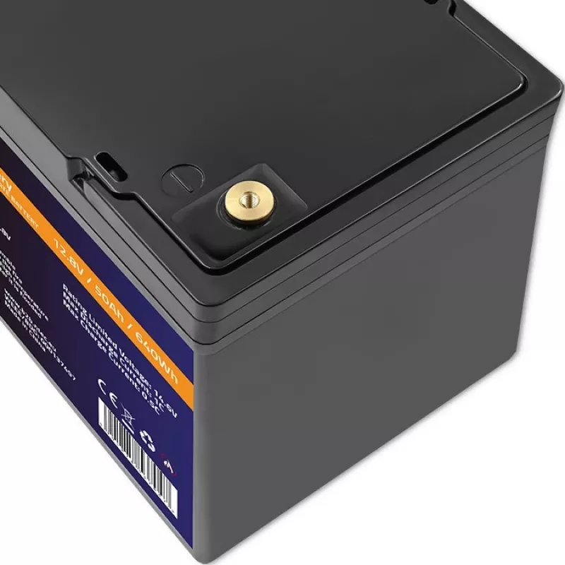 LiFePO4 aku QOLTEC 12,8 V 50 Ah (mudel 53704) varutoiteks ja energia salvestamiseks