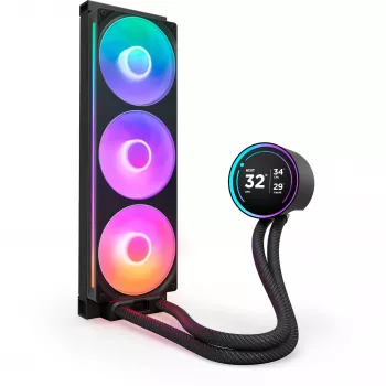 NZXT Kraken Elite 360 RGB protsessori universaalne vedelikjahuti 12 cm Must 1 tk