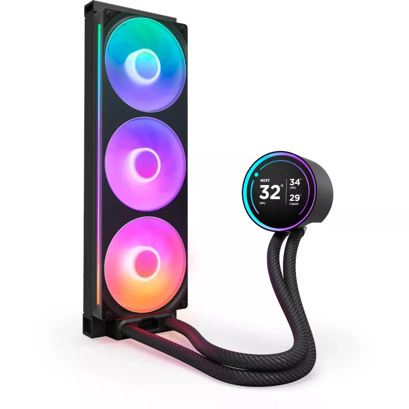 NZXT Kraken Elite 360 RGB protsessori universaalne vedelikjahuti 12 cm Must 1 tk