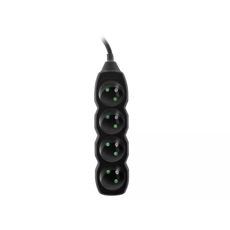 Tracer PowerCord pikendusjuhe, 4 pistikupesa, 3 m, must