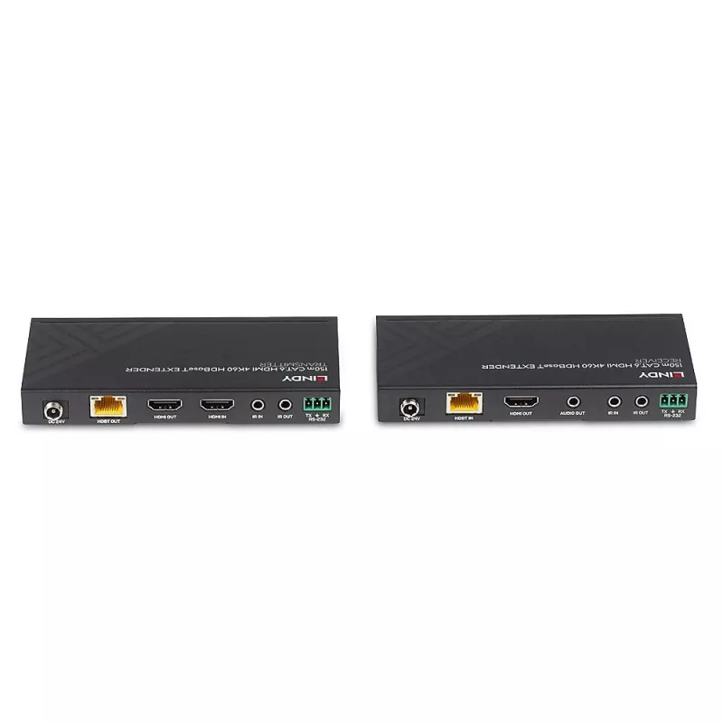 Lindy 150m Cat.6 HDMI 4K60, IR ja RS-232 HDBaseT pikendaja