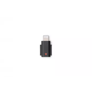 Audio adapter DJI Mic 3 Mobile Phone Adapter (Lightning) — Lightning-ühendus, must, Apple mobiilseadmetele