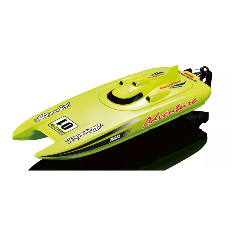 Amewi Rennkatamaran Adventure - Ready-to-Run (RTR) - Roheline - Paat - Elektrimootor - 2,4 GHz - Liitiumioonaku (26074)