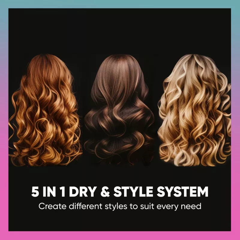 Hair Styler SBB 5-in-1 Blowdry and Style SBDR-2850-EU — multifunktsionaalne föön ja stiilimistööriist