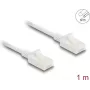 DeLOCK RJ45 Cat.6A võrgukaabel, pistik-pistik, 1 m, valge