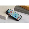 iKins nutitelefoni ümbris iPhone XS / XS Max must kivimustriga, kaitsev tagakaas