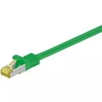 Wentronic GoobayCat.7 toorkaabli patch-kaabel, S/FTP (PiMF), roheline, 15 m - LSZH halogeenivaba, vask, RJ45 pistik (91649)