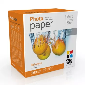 Fotopaber ColorWay PG2605004R läikiv 260 g/m² 10×15 cm pakend tindiprinterile