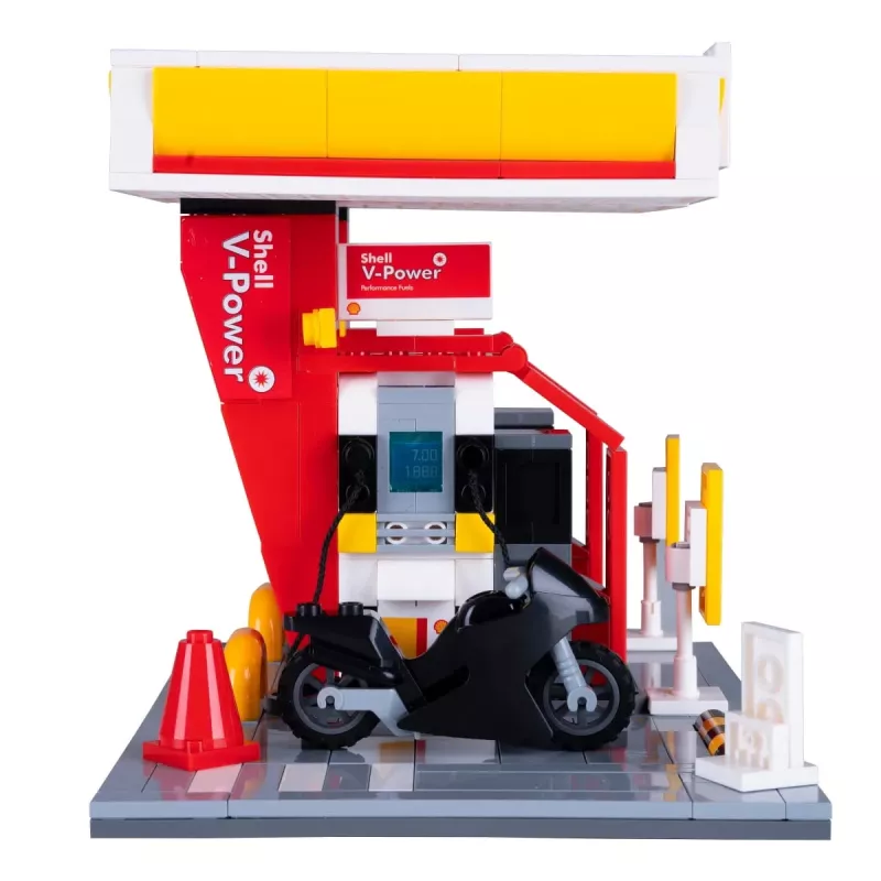 Bensiinijaama mudel Jamara CaDA Shell 402858 üksikasjaliku disainiga