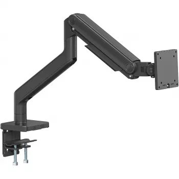 Monitorihoidik DIGITUS Single, klamber, kuni 49-tollisele (124,5 cm), 20 kg, VESA 75x75–100x100, kallutus -20° kuni 50°, kõrgus reguleeritav, must