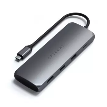 Satechi USB-C hübriidne mitme pordiga jaotur (4-in-1 adapter), kosmosehall, ST-UCHSEM