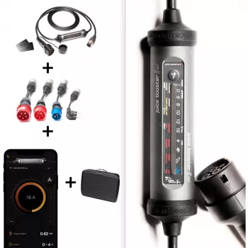 Juice Technology JUICE BOOSTER 3 air Country EU reisikomplekt (Antratsiit/must, 1,4–11 kW, 3,1 m kaabel)