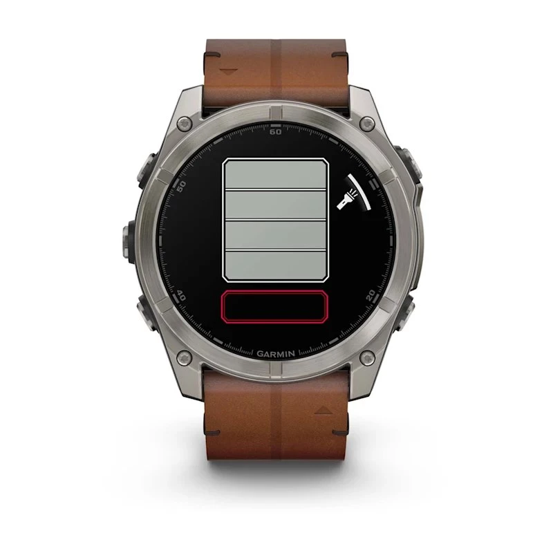 Garmin Fenix 8 3,56 cm (1,4) AMOLED 51 mm digitaalne 454 x 454 pikslit puutetundlik titaan Wi-Fi GPS (satelliit)