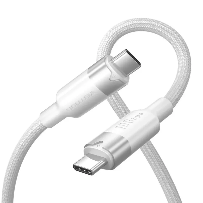 Vention USB 3.2 5A 10Gbps 1m WH USB-C–C kaabel
