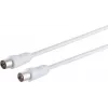 Koaksiaalkaabel S/CONN 80024-128 3,75 m IEC valge