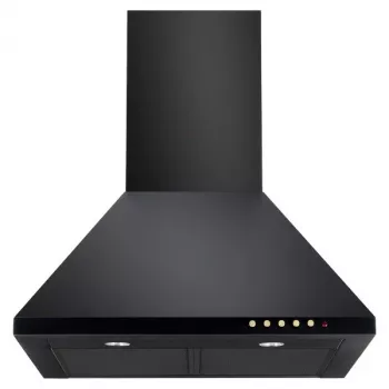 Seinale paigaldatav õhupuhasti AKPO WK-4 Classic GOLD 60 Must, 600×500 mm, mootor 106 W, 3 kiirust, halogeenvalgustus