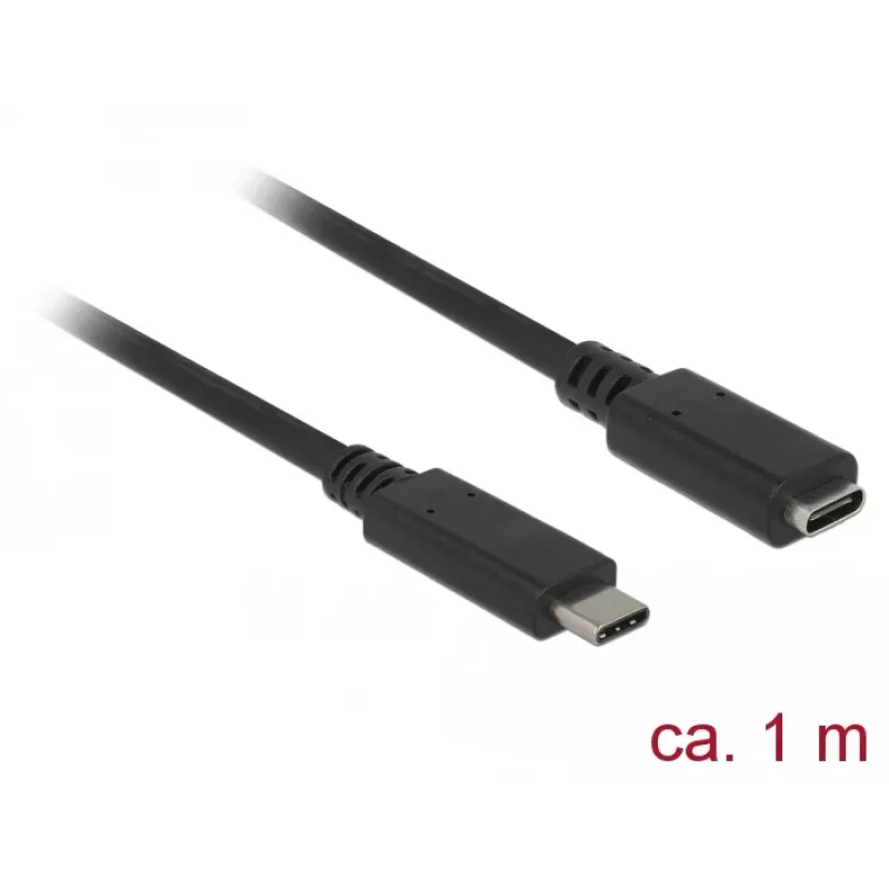 USB-kaabel DeLOCK 85533 USB 3.2 Gen 1 1m USB C must