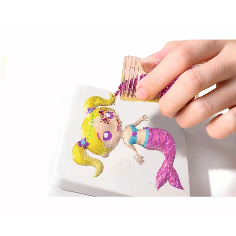 SIMBA Aqua Gelz komplekt Magic Mermaids mängukomplekt, mudel 106322568, meisterduskomplekt veeaktiveeritavate geelhelmestega