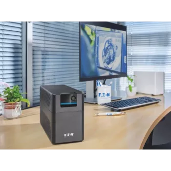 UPS Eaton 5E Gen2 700 Line-Interactive 0.7 kVA (360 W), 2 Type E pistikut, must, kompaktne