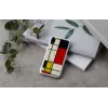 Nutitelefoni ümbris iKins iPhone XR Mondrian Valge — kaitsev kõva tagakaas