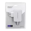 Toiteadapter QOLTEC 51039 65W AC-to-DC 220–240V 20.3V/3.25A Type C valge, 1.7 m kaabel