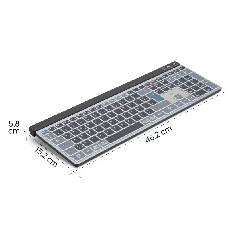 Hama WK-750 mitme seadmega klaviatuur, must