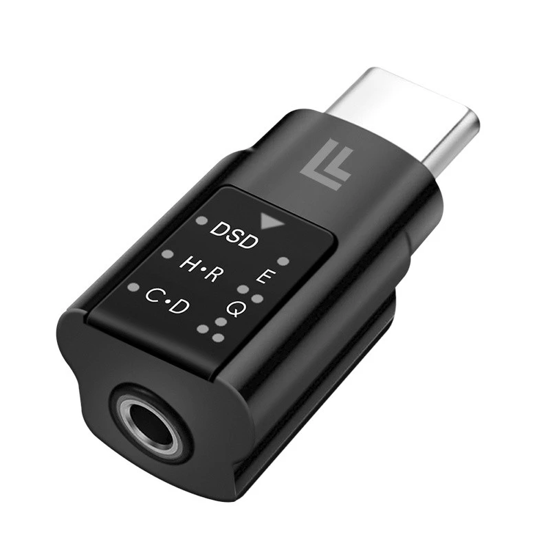 LogiLink USB-C DAC heliadapter. USB-C/M kuni 3,5 mm/F. Must