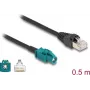 DELOCK võrgukaabel 91371 — HSD Z RJ-45-le, kullatud kontaktidega, 0,5 m, must