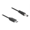 DeLOCK USB USB-C toitekaabel 1m 5,5 x 2,1 mm isane 5V 1,5A