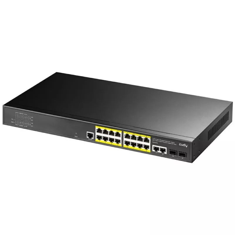 Hallatav L2 Gigabit Ethernet kommutaator Cudy GS2018PS2 16 porti PoE