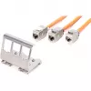 Adapter Digitus AN-25183 3x Keystone moodulile Roostevaba teras