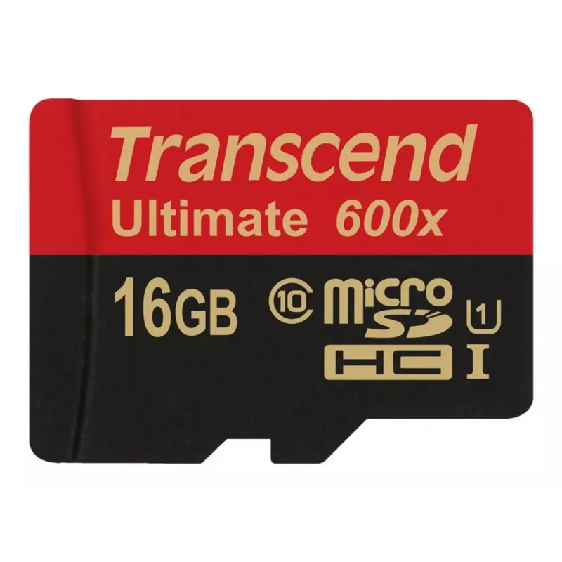 Transcend microSDHC MLC 16GB Class 10 UHS-I 600x + SD-adapter