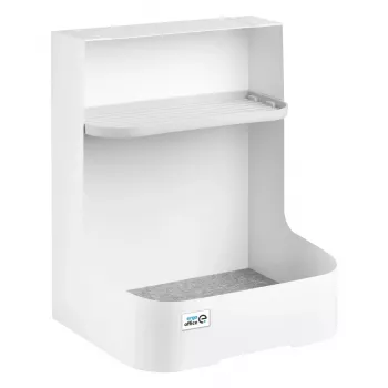 Ergo Office lauapõhja alla paigaldatav hoiukast / organiseerija tarvikute riiuliga, valge, max 5 kg, ER-442