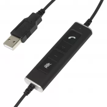 Monapea USB-peakomplekt Plusonic 10.1P — ühe kõrvaga USB-peakomplekt, ühildub Teamsi ja Skype'iga