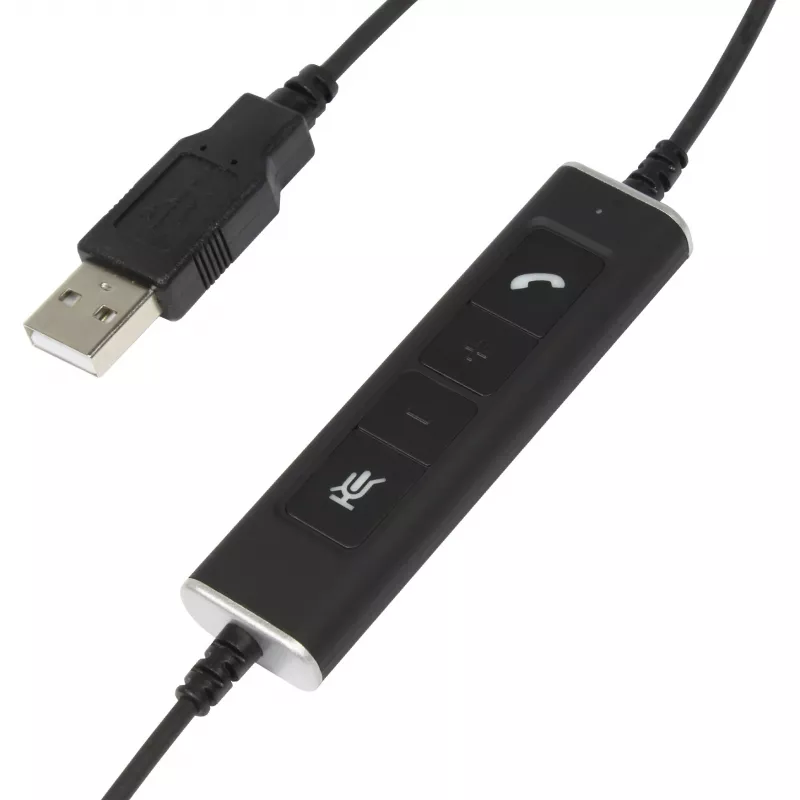 Monapea USB-peakomplekt Plusonic 10.1P — ühe kõrvaga USB-peakomplekt, ühildub Teamsi ja Skype'iga