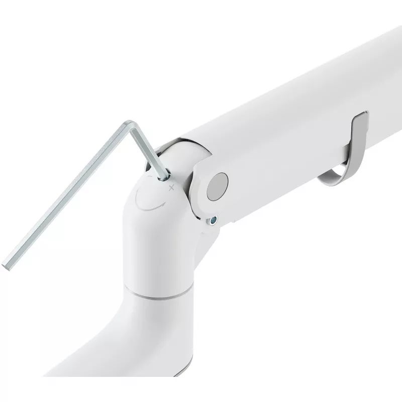 Monitor mount DIGITUS Single, clamp, 57 inch max, 27 kg capacity, VESA 75x75–100x100, Valge