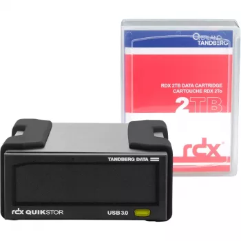 Väline RDX-seadmekomplekt Tandberg Data Overland-Tandberg O-T koos 2 TB HDD, USB 3.2 Gen 1, püsiv 260 MB/s, must