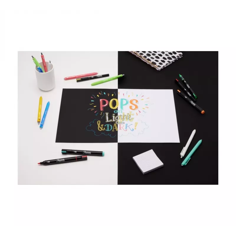 Akrüülvärvi markerid Sharpie Creative Marker 12 tk kuulotsaga must