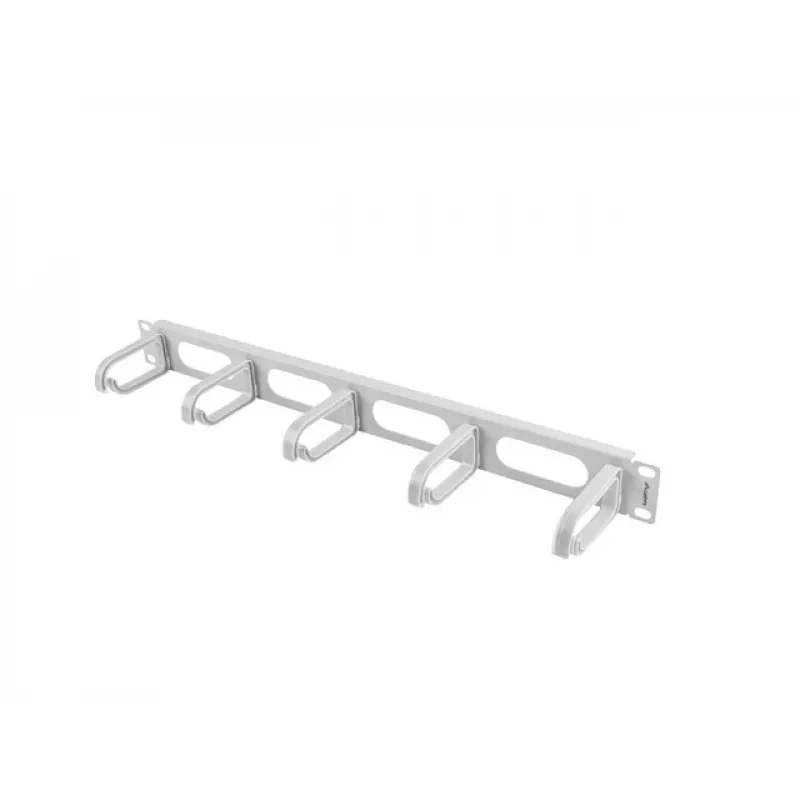 Rack kaabel management panel LANBERG AK-1205-S, 1U metal, 19 tolli (48,3 cm), sügavus 80 mm, hall