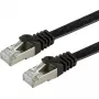 VALUE - Paranduskaabel - RJ-45 (M) kuni RJ-45 (M) - 3 m - FTP - CAT 6a - Halogeenivaba, Vormitud, Keerdpaar, Lame - Must (21.99.0833)