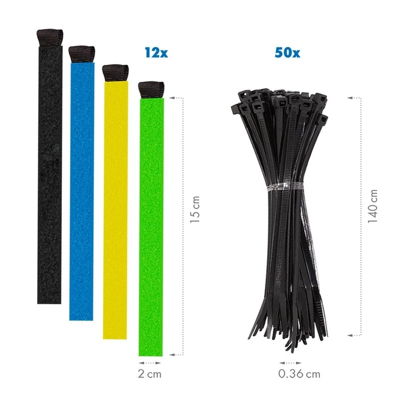 LogiLink kaablite korrastamise komplekt 128 tk