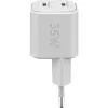 USB-C Dual-Fast Charger Nano, PD, GaN, 35 Watt (valge, 2x USB-C, Power Delivery 3.0)