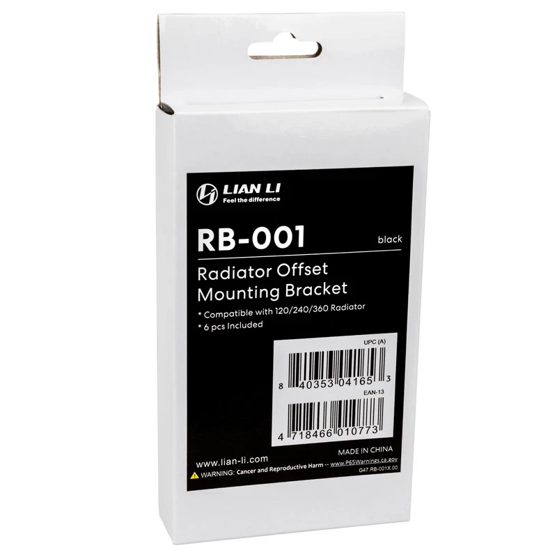 Radiaatoriklamber Lian Li RB-001X O11D Mini ja O11 Air jaoks – ühildub O11D Mini/O11 Air korpustega