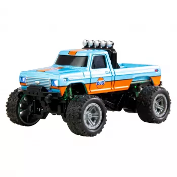 Raadio teel juhitav Amewi Monster Truck DieCast 1:64 RTR, sinine/oranž