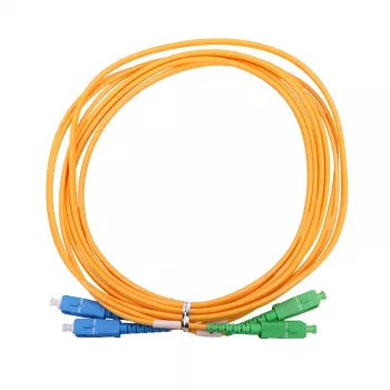 Fiiberoptiline kaabel Extralink EX.9281, FTTH G.652D, SC‑SC, 3 m, dupleks, kollane