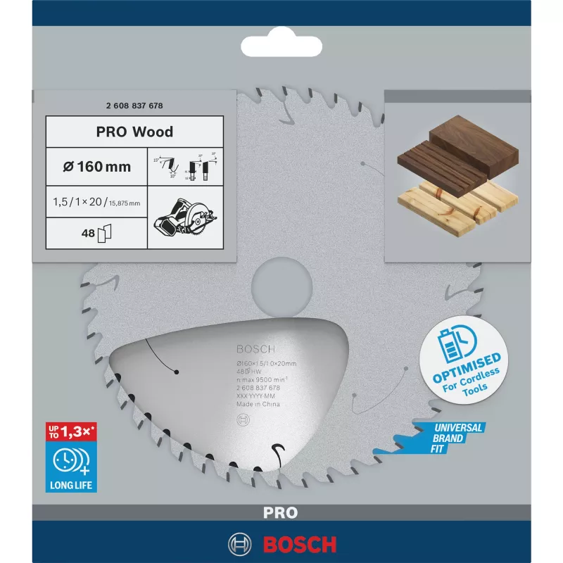 Ketassaetera Bosch 16 cm (160 mm) ava 20 mm — 1 tk