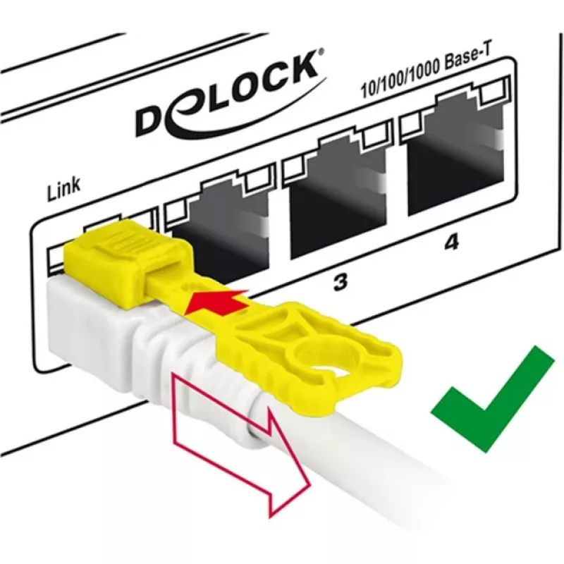Võrgukaabel DeLOCK 85335 RJ-45 Cat6a 5m Valge