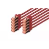 Võrgukaabel Digitus CAT 6 S/FTP RJ-45 1m Punane