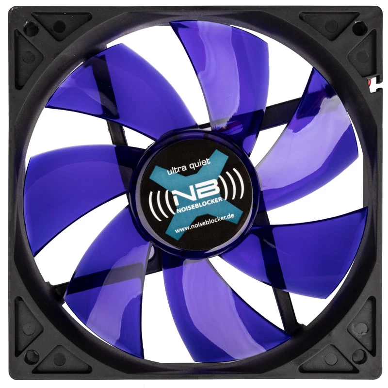 Arvutikorpuse ventilaator NoiseBlocker BlackSilentFan XLP 120 mm, 2000 p/min, 128 m³/h, 31 dB, 4,5 V, must