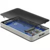 SSD-korpus DeLOCK 42594 Must Hõbedane M.2